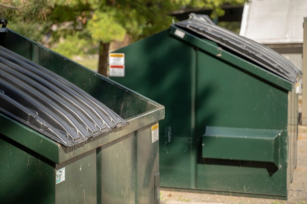 we offer commercial dumpsters in sizes ranging from 2 to 8 cubic yards