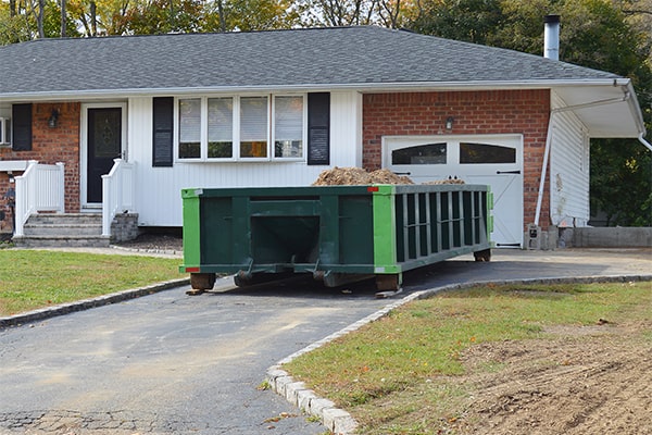 our residential dumpsters have weight limits that can accommodate most common household and construction debris